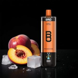 BRO HOOKAH 40K - DISPOSABLE HUBBLY BUBBLY (PEACH I