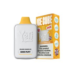 YETI ICE CUBE DISPOSABLE 50MG 6000 PUFFS ORANGE MANGO ICE