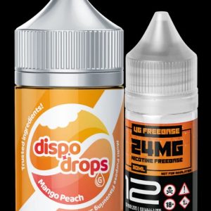 DISPO DROPS MANGO PEACH SALT (50mg) COMBO 60ML