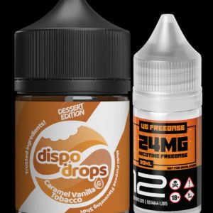 DISPO DROPS CARMEL VNLA TOB SALT (30mg) COMBO 60ML