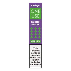 AIRSPOPS ONE USE 800 PUFF (5%) KYOHO GRAPE