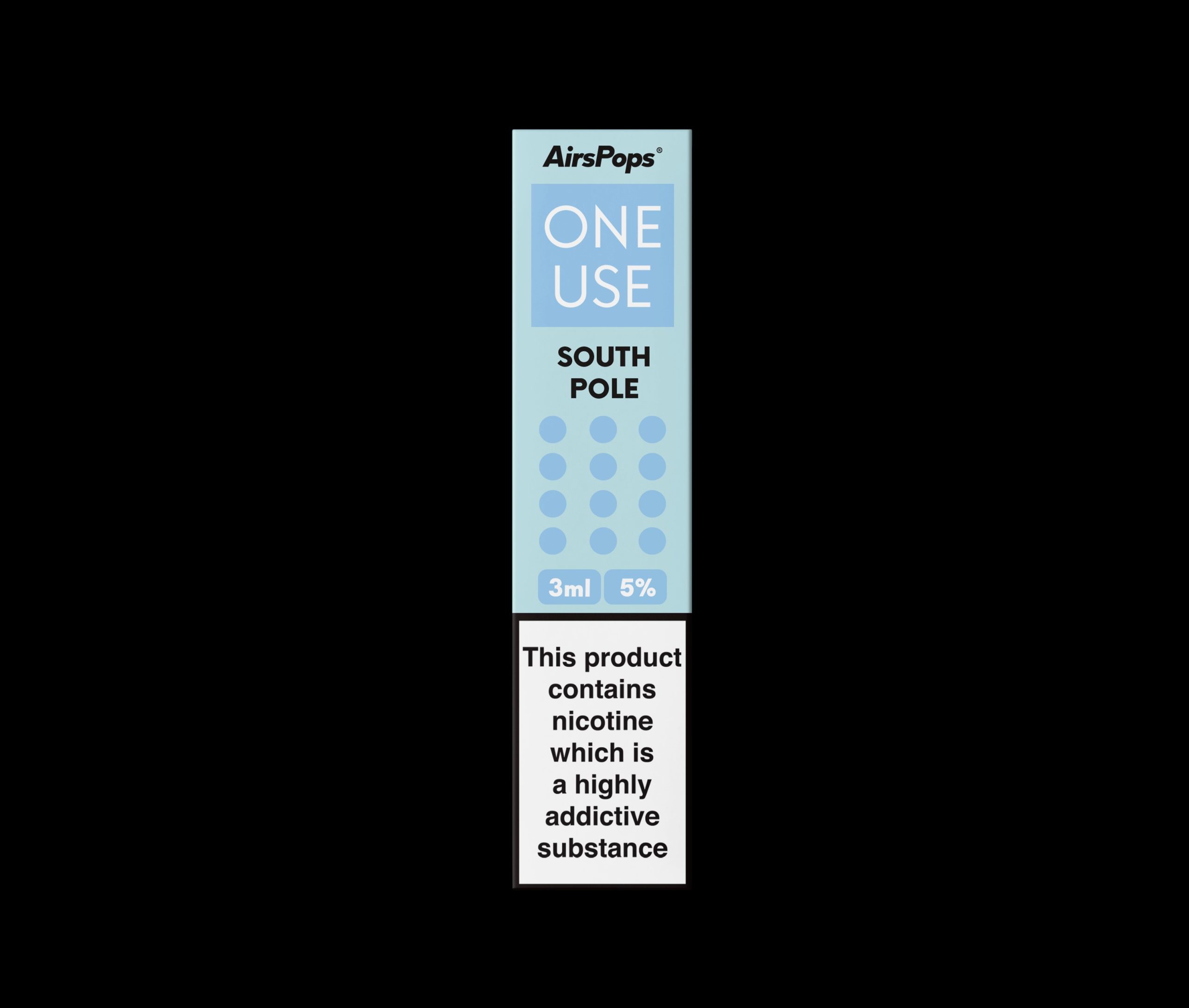 AIRSPOPS ONE USE 800 PUFF (5%) SOUTH POLE