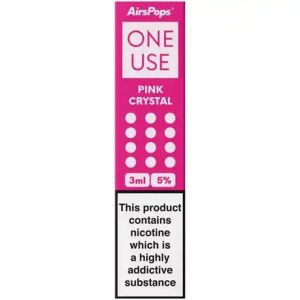 AIRSPOPS ONE USE 800 PUFF (5%) PINK CRYSTAL