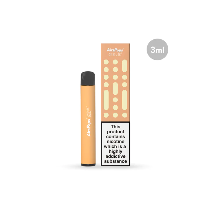 AIRSPOPS ONE USE 800 PUFF (0%) PEACH ICE