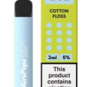 AIRSPOPS ONE USE 800 PUFF (5%) COTTON FLOSS