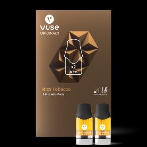 VUSE DISPO REP POD 2K PUFFS/PACK 2's 1.8% RCH TOBA