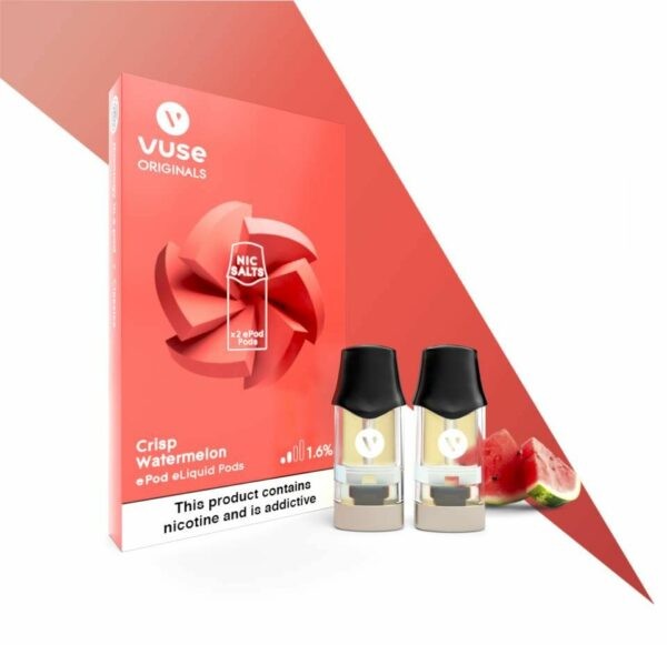 VUSE DISPO REP POD 2K PUFFS/PACK 2's 3% BERRY WTRM