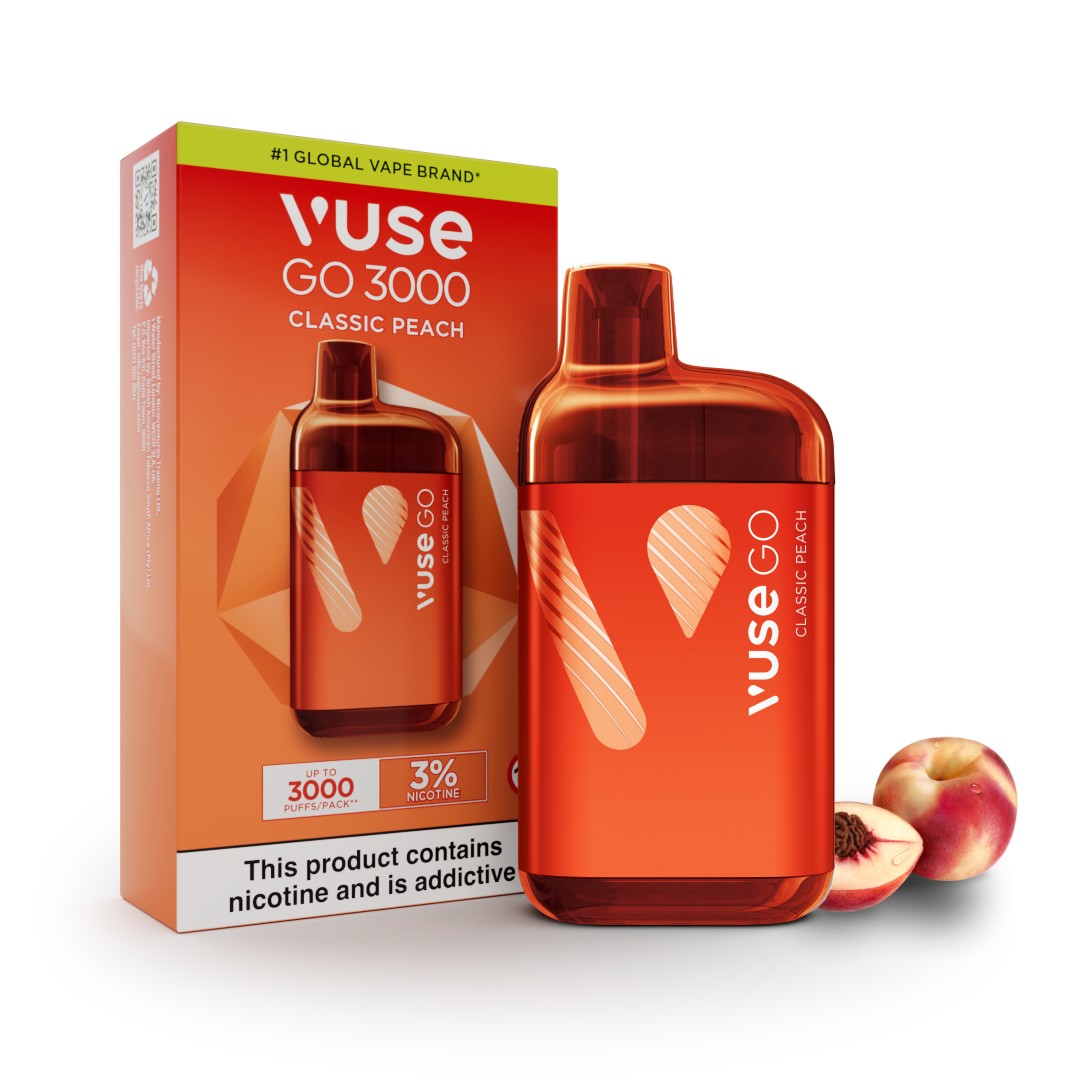 VUSE GO 3000 PUFFS 3% CLASSIC PEACH
