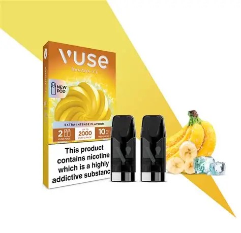 VUSE DISPO REP POD 2K PUFFS/PACK 2's 3% BANANA ICE