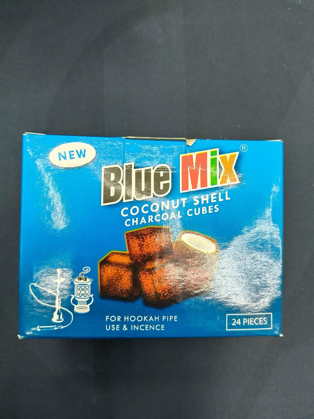 HOOKAH CHARCOAL COCONUT CUBES 24pcs BLUEMIX