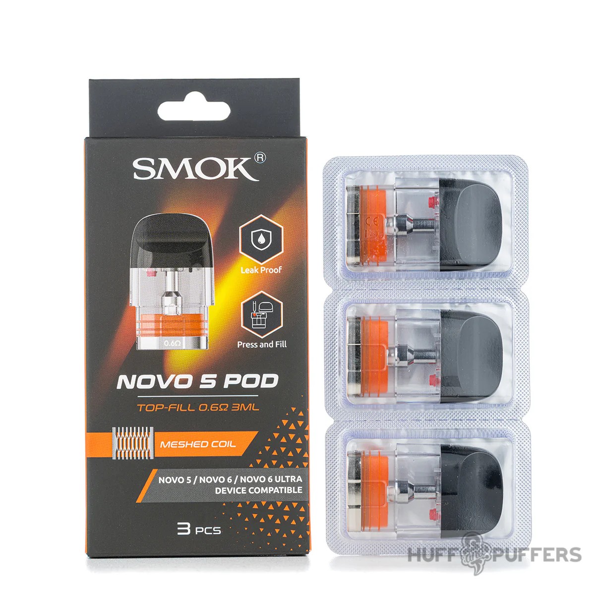 SMOK NOVO 5 MESH POD 0.6OHM 3ML TOPFILL (PACK-1)
