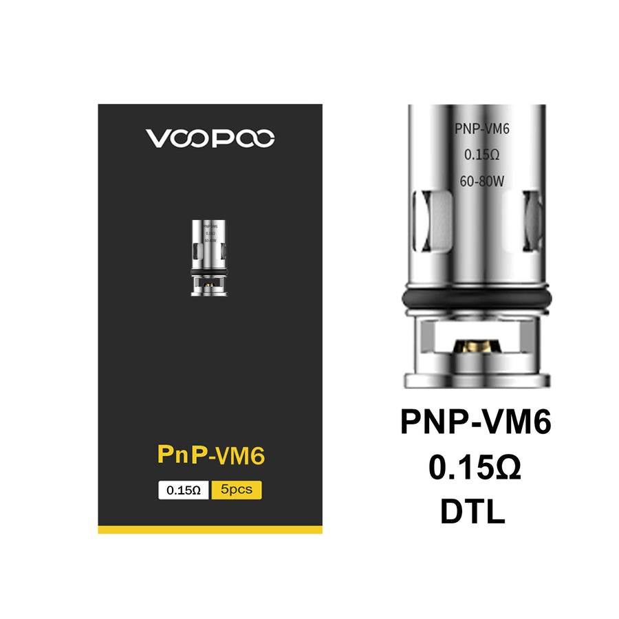 VOOPOO PNP-VM6 COIL DTL 0.15OHM (PACK-1)