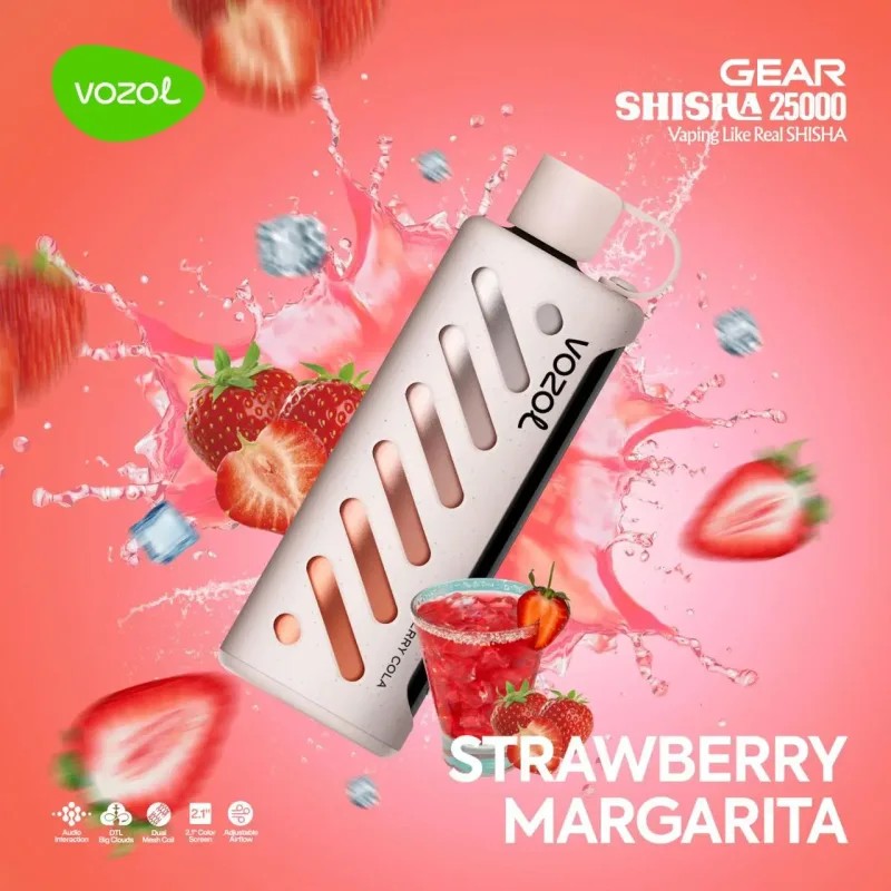 VOZOL DTL GEAR 25K STRAWBERRY MARGARITA