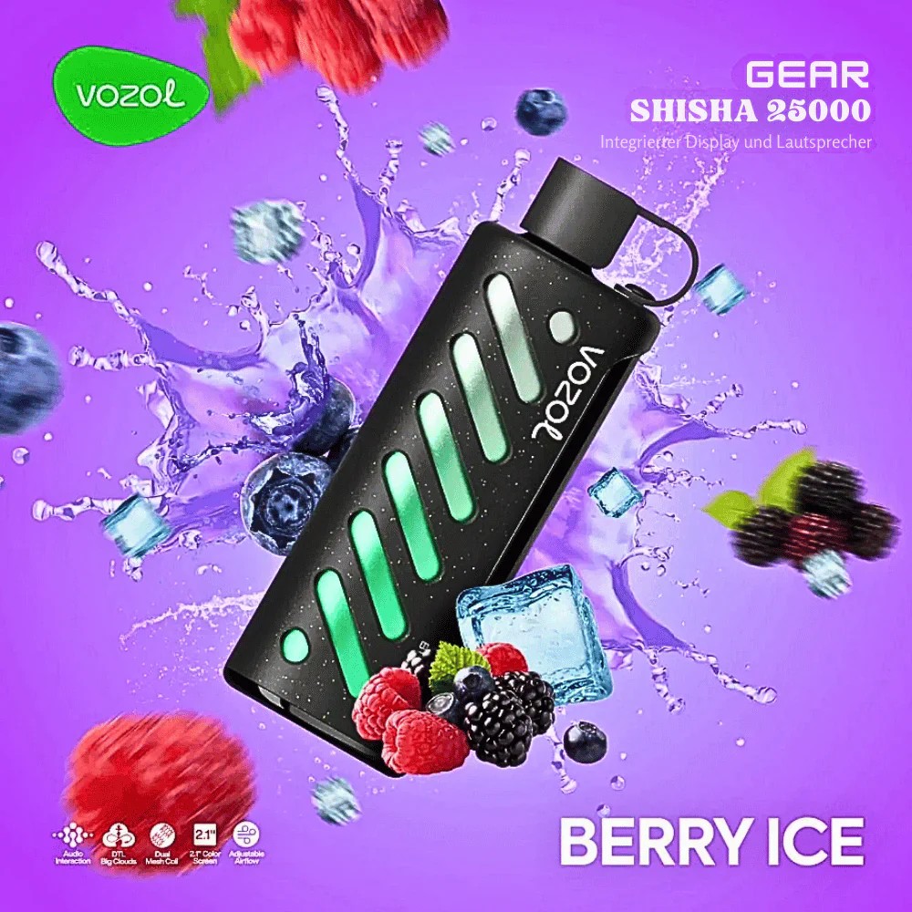 VOZOL DTL GEAR 25K BERRY ICE