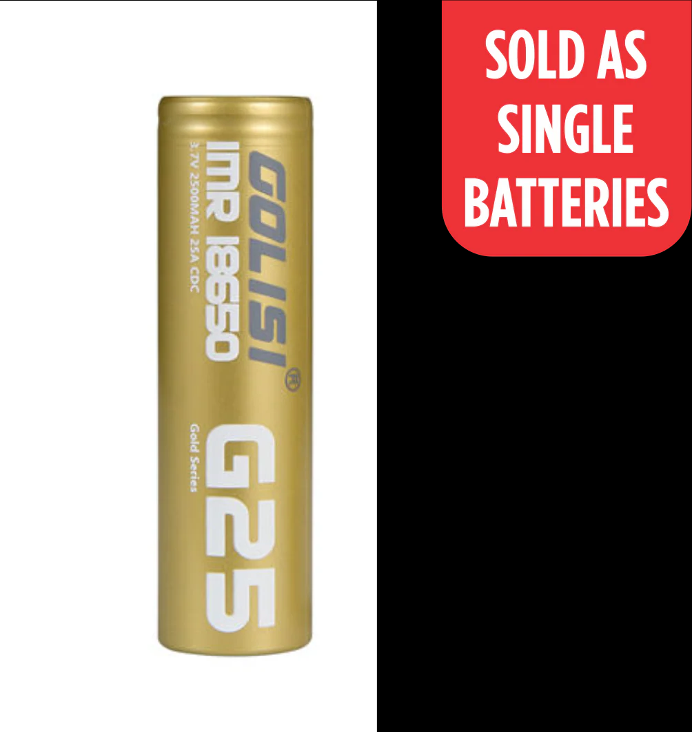 BATTERY LITHIUM 3.7V 2500mAh GOLISI (EACH)