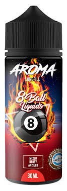 8 BALL LIQUIDS 120ML LONGFILL (MIXED BERRY ANISEED)
