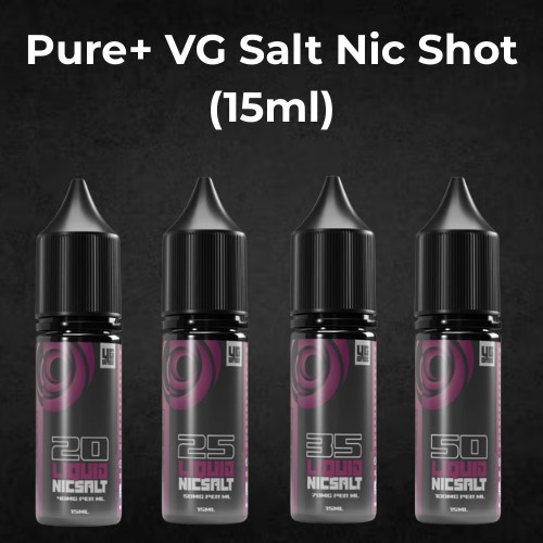 SALT NIC LIQUID SHOT 15ML 25MG (50) PURE+
