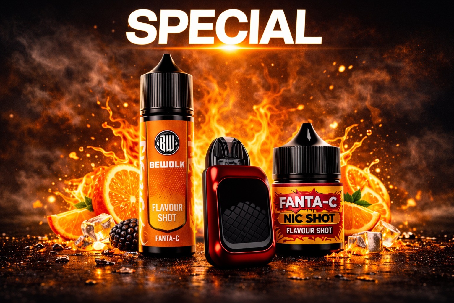 BEWOLK COMBO (3PCS) - FANTA-C FLAVOR SHOT 35MG