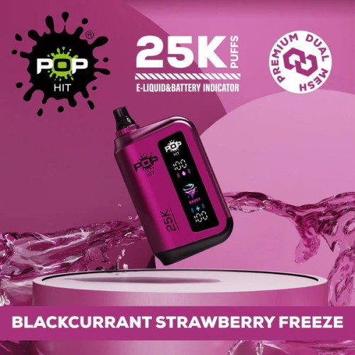 POP HIT 25K BLACKCURRANT STRAWBERRY FREEZE