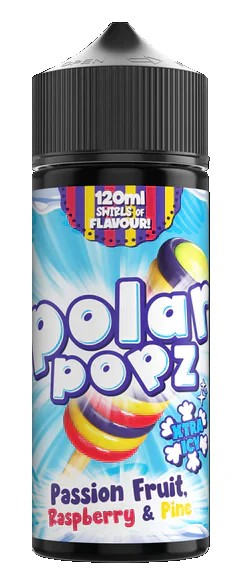POLAR POPZ 120ML PASSION RASP PINEAPPLE LONG FILL