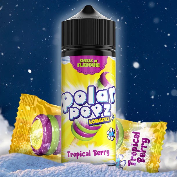 POLAR POPZ 120ML TROPICAL BERRY LONG FILL