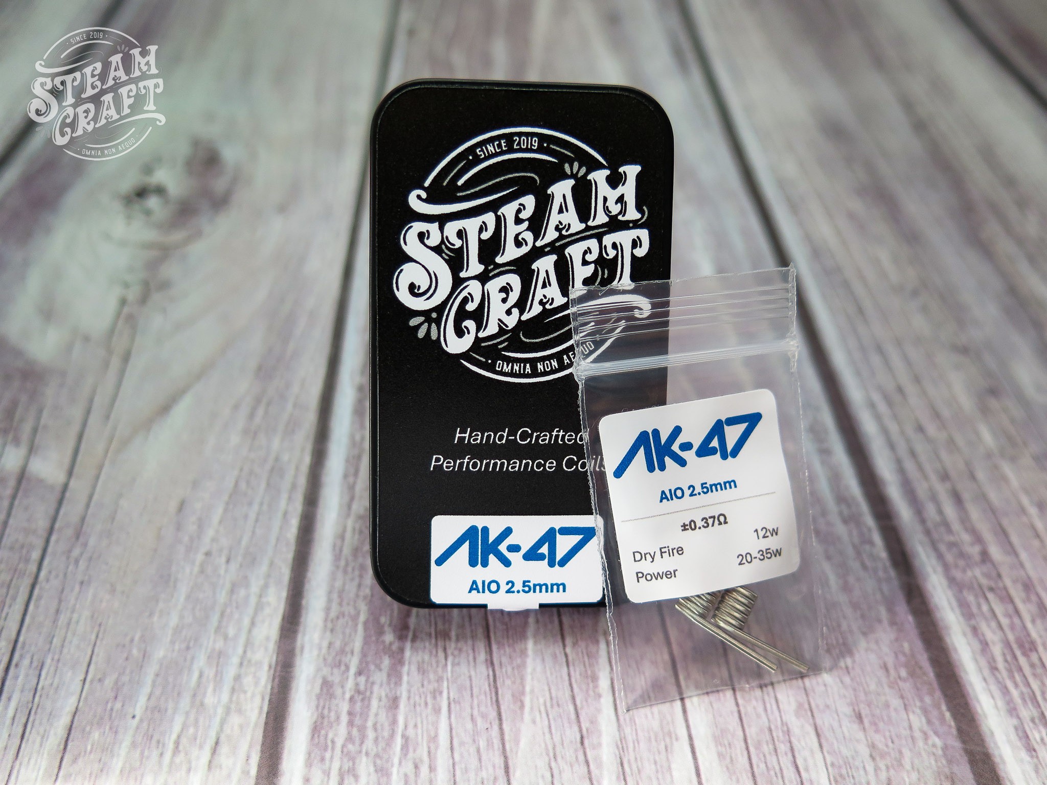 STEAMCRAFT HAND CRAFTED COILS AK47 AIO 2.5MM (2"s)
