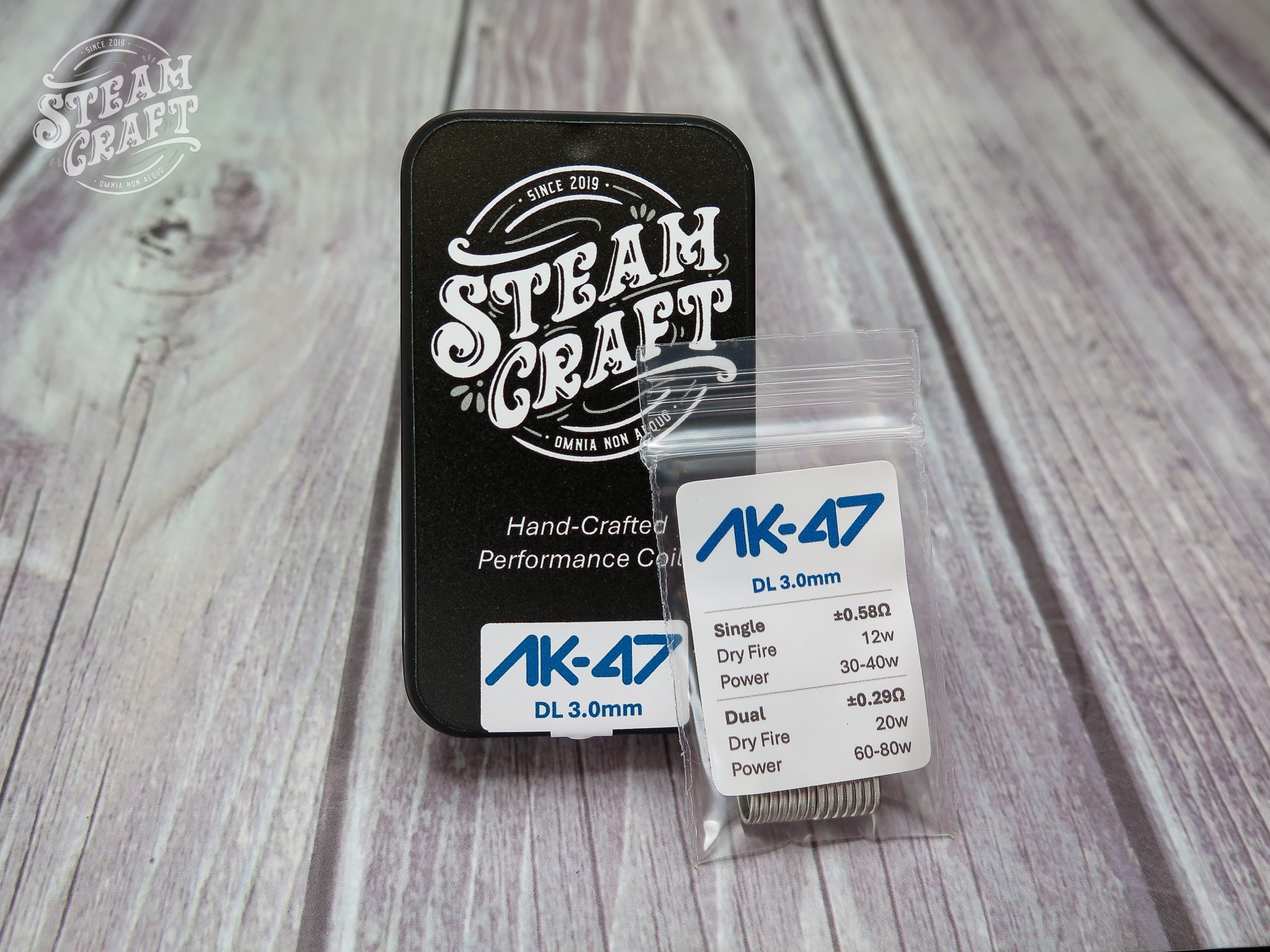 STEAMCRAFT HAND CRAFTED COILS AK47 DL 3.0MM (2"s)