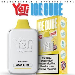 YETI ICE CUBE DISPOSABLE 50MG 6000 PUFF BANANA ICE