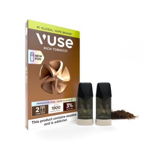 VUSE DISPO REP POD 2K PUFFS/PACK 2's 5% RCH TOBACO