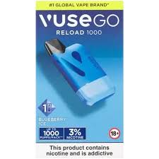VUSE GO RELOAD 1000 PUFFS 3% BLUEBERRY ICE