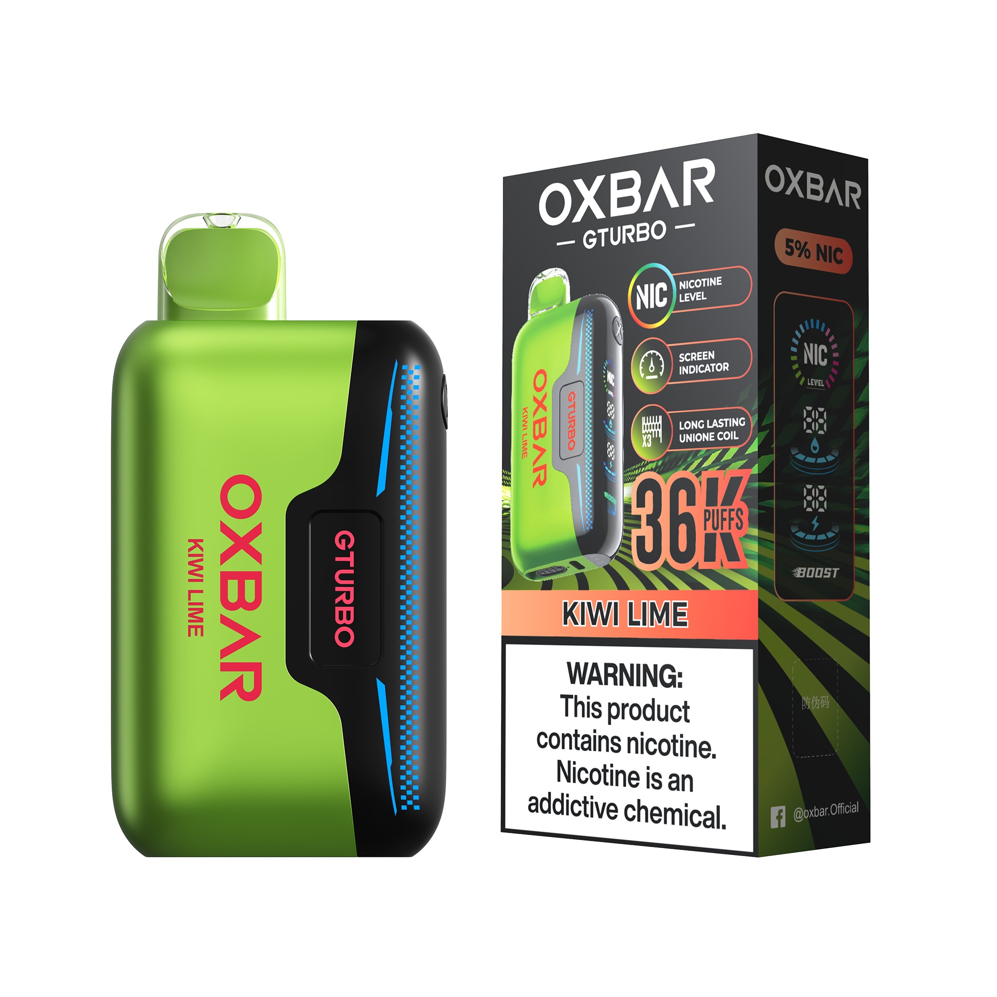 OXBAR GT36K KIWI LIME