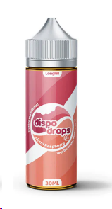 DISPO DROPS LITCHI RSPBRY 120ML LF 24/(2MG) COMBO