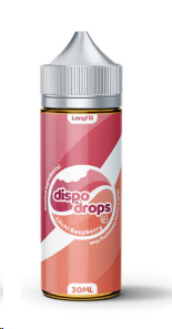 DISPO DROPS LITCHI RSPBRY 120ML LF 72/(6MG) COMBO