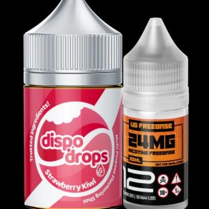 DISPO DROPS STRAWBERRY KIWI SALT (20mg) COMBO 60ML