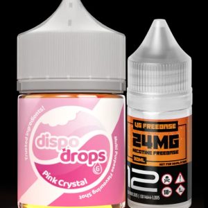 DISPO DROPS RASPBERRY CRYSTAL SALT (50mg) COMBO 60ML