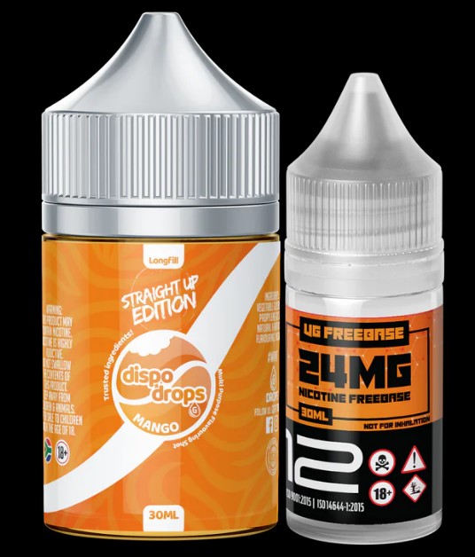 DISPO DROPS STRAIGHT UP MANGO SALT (30mg) COMBO 60ML