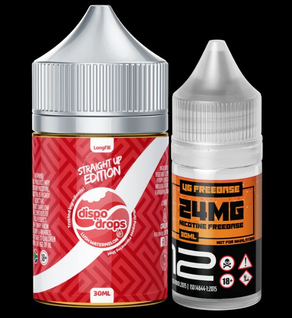 DISPO DROPS SU LUSH WATERMELON SALT (50mg) COMBO 60ML
